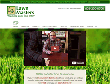 Tablet Screenshot of lawnmastersstlouis.com